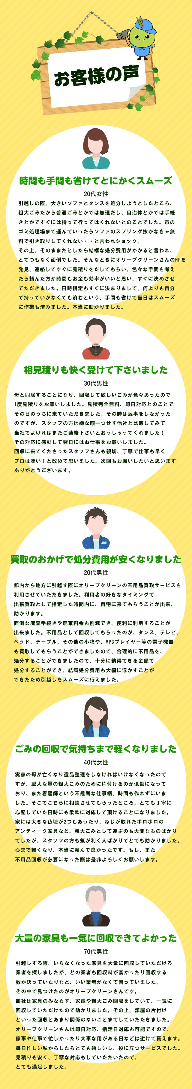 お客様の声